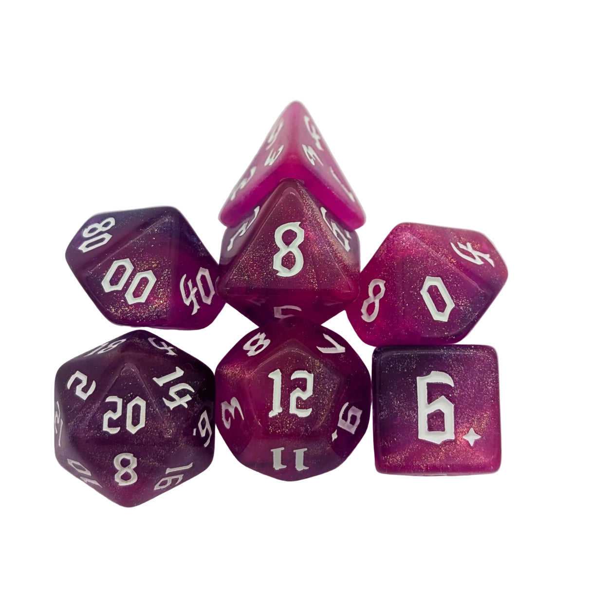 Fog Fuchsia Dice Set