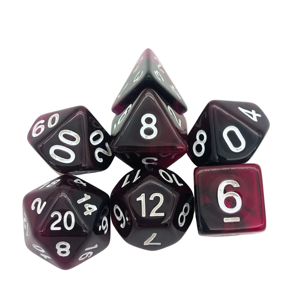 Smoke Purple Dice Set