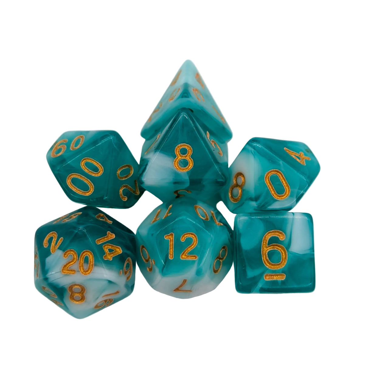 Tie-Dye Matcha Dice Set
