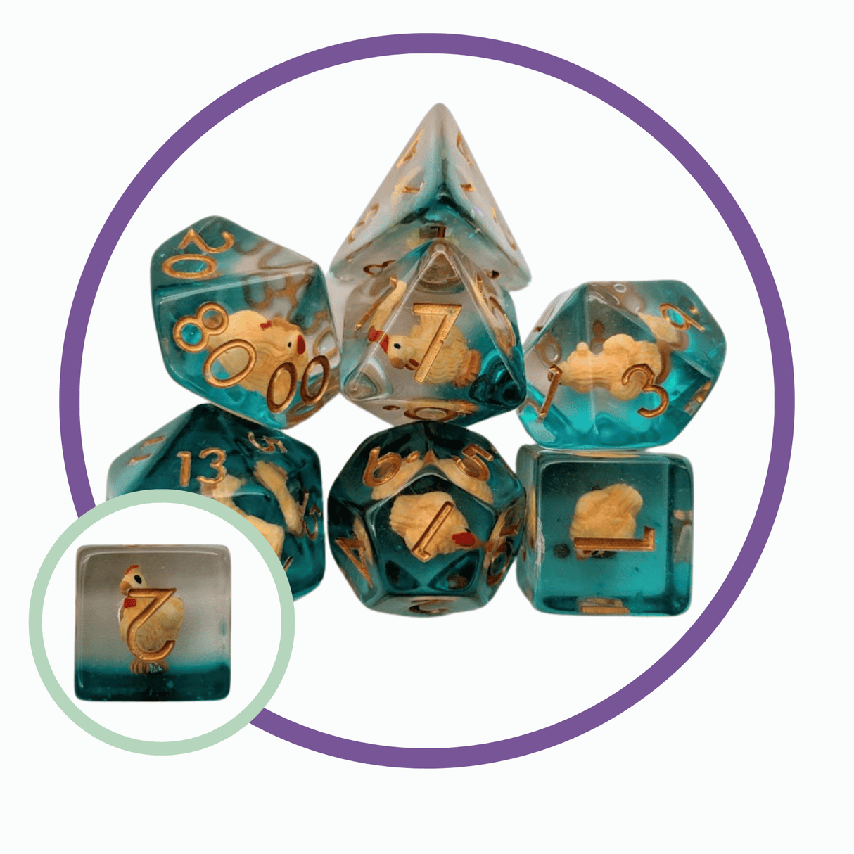 Chicken Inclusion Dice Set