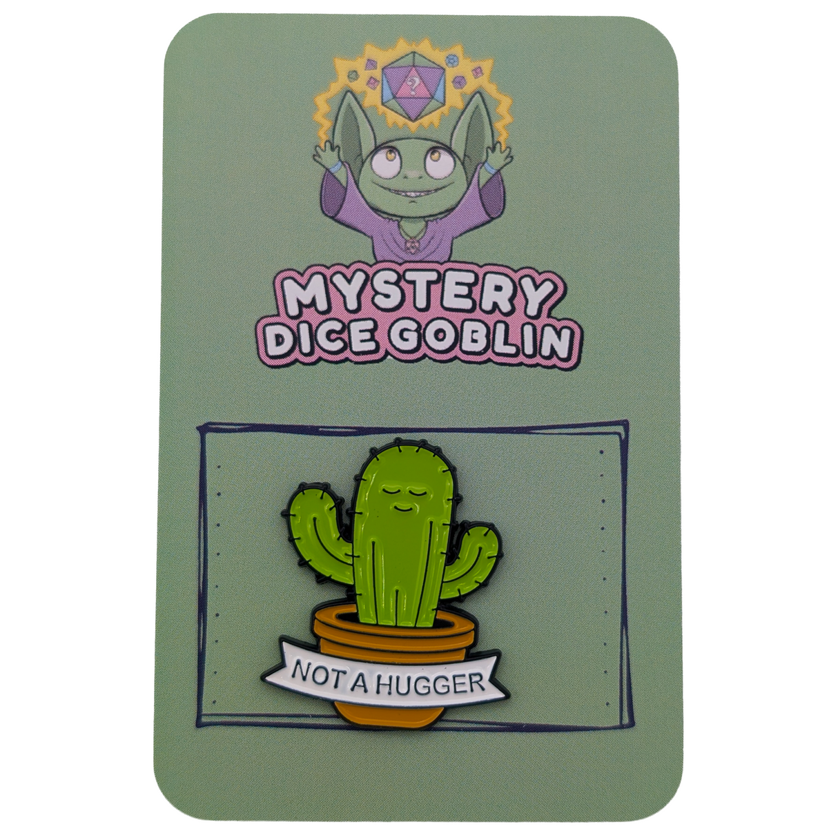 Not A Hugger Funny Pin