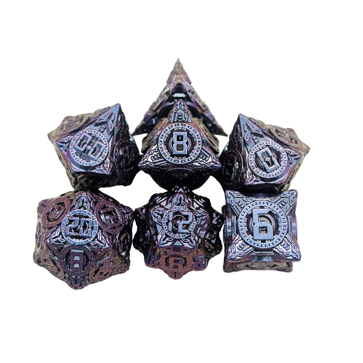 Engine Petrol Metal Dice Set
