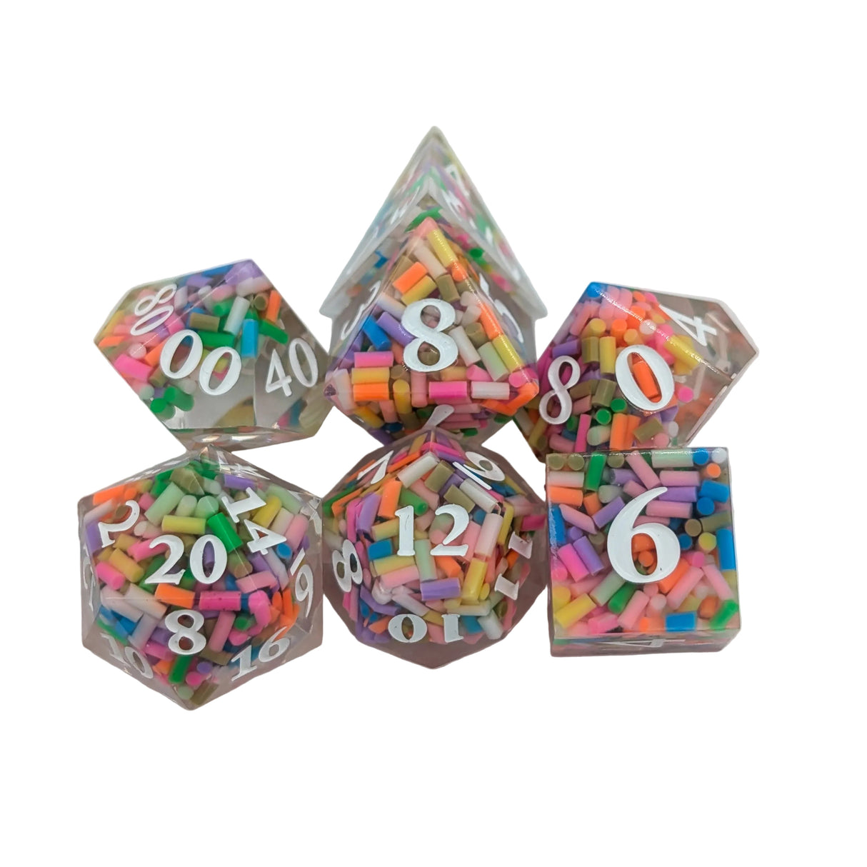 Packed Confetti Sharp Dice Set