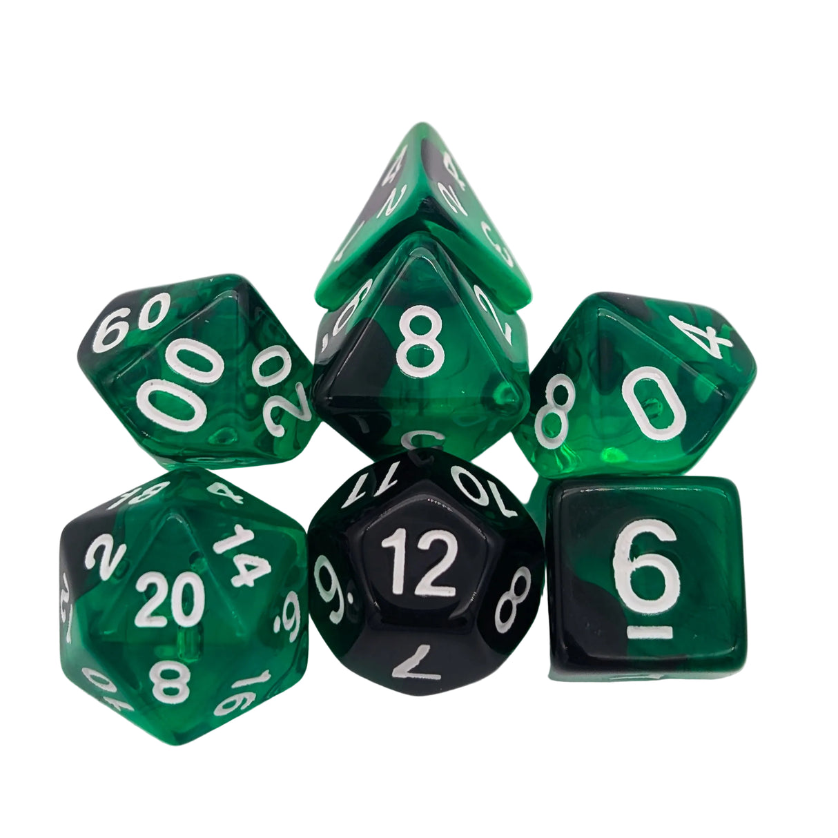 Smoke Green Dice Set