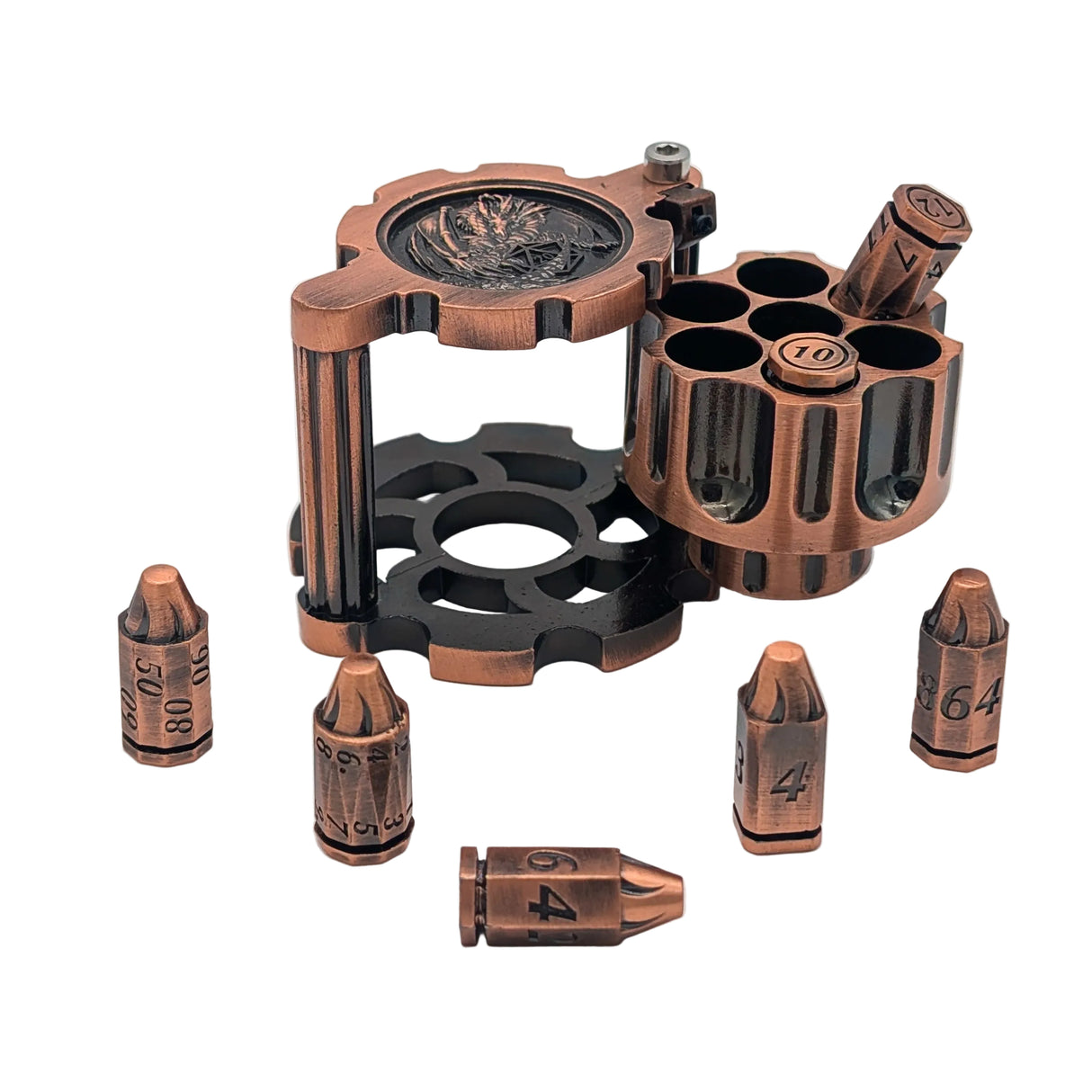 Fidget Metal Revolvers with Bullet Dice