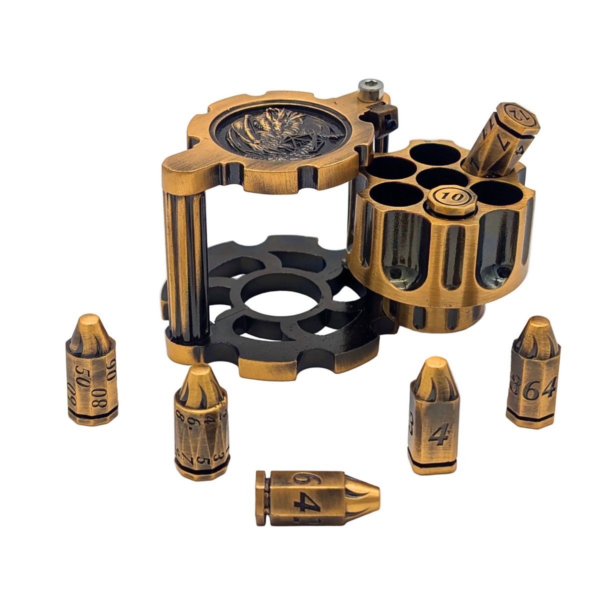 Fidget Metal Revolvers with Bullet Dice