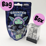 Assorted Counter Dice Split +/- (SINGLE SETS)