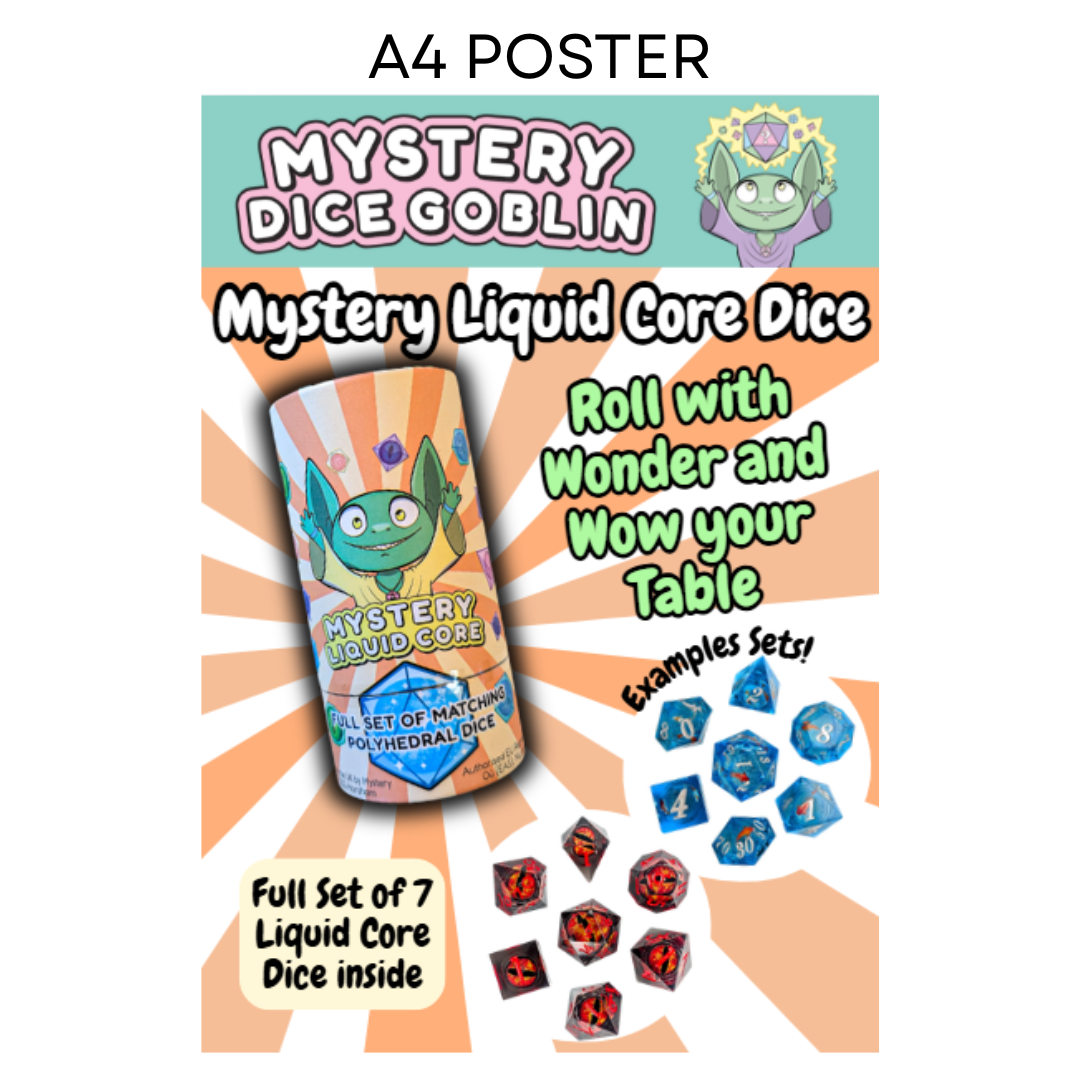 Mystery Liquid Core Dice poster
