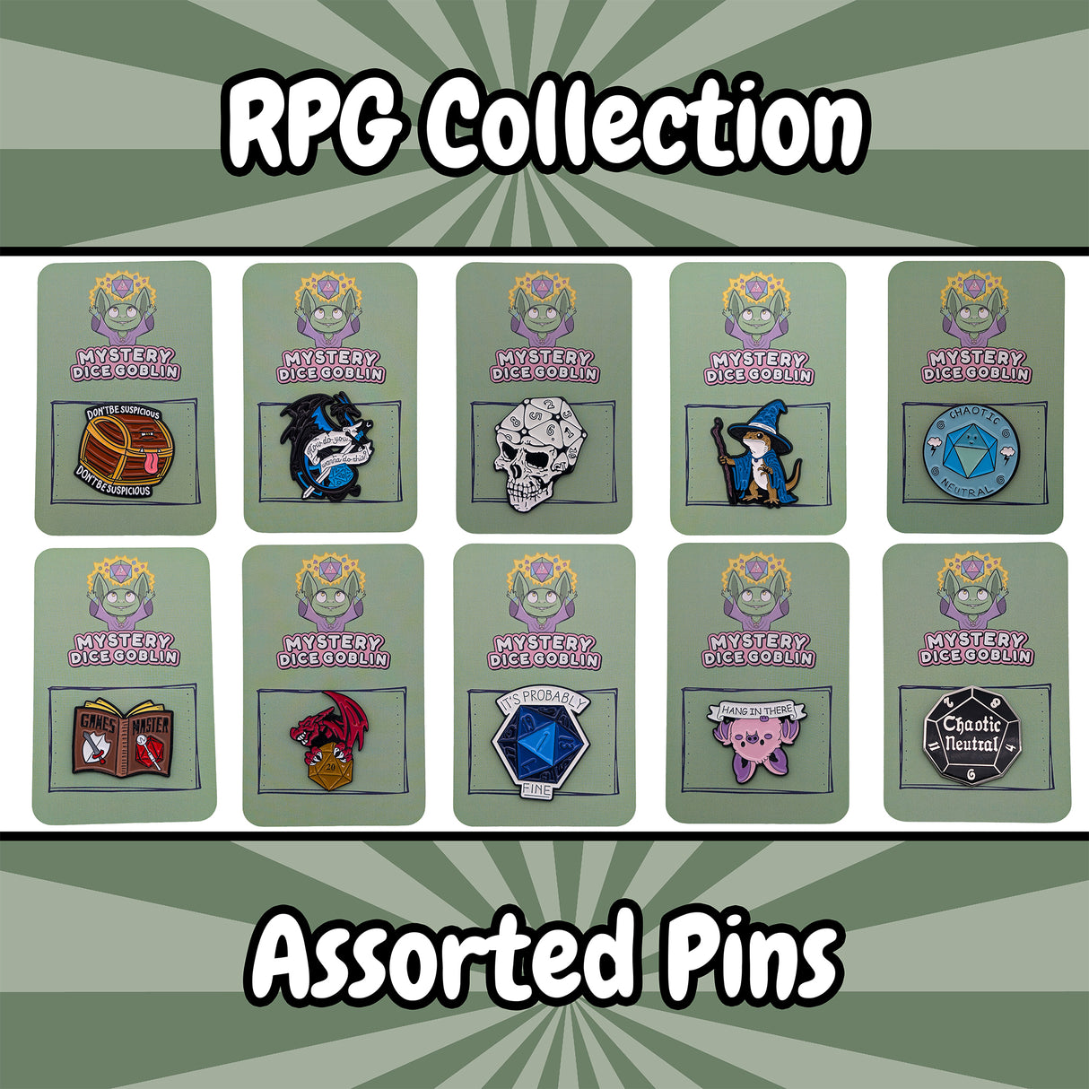 Assorted RPG Pins