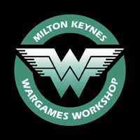 Milton Keynes Wargames Workshop logo with a green circle and white letter 'W'.